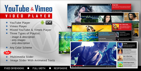 ---- YouTube Vimeo Video Player and Slider WP Plugin ----